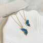 Golden Butterfly Friendship Necklace Set