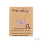 Golden Butterfly Friendship Necklace Set