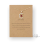 Lucky Charm Birthstone Necklace