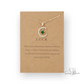 Lucky Charm Birthstone Necklace